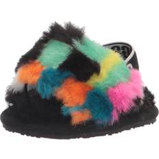 Children's Shoes UGG Girls Infant Fluff Yeah Slides Girls' Infant Shoe Black/Multi