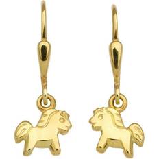 Børn - Guld Øreringe Schneider Schneider Basic Ohrringe Gold Pferd KI09