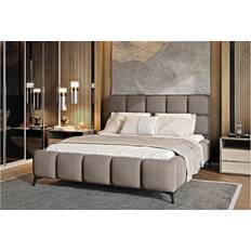 Beige Bettfüße Bett Somnia mit Stauraum 180 x 200 cm Bettfüße