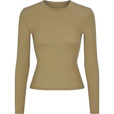 SKIMS Fits Everybody Long Sleeve T-shirt - Khaki