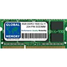 8GB DDR3 1600MHz PC3-12800 204-PIN SODIMM MINNE RAM FÖR MACBOOK PRO MITTEN 2012