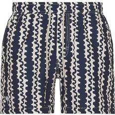 Printed Swimshorts - Blue Scribble