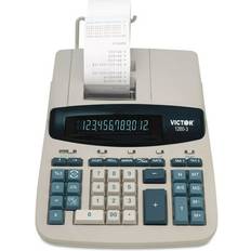 Calculators Victor 1260-3 Two-Color Heavy-Duty Printing Calculator Black/Red Print 4.6 Lines/Sec