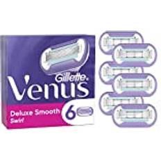 Venus 7702020000000 Swirl Kvinnors Rakblad, 6 St, Svart-Lila