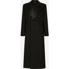 Dolce & Gabbana Mies Takit Dolce & Gabbana Double-Breasted Stretch Wool Coat black