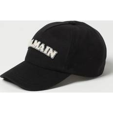 Balmain Homme Accessoires Balmain Black Embroidered Cap EDK NOIR/IVOIRE