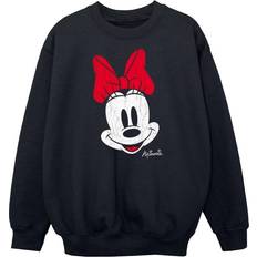 Disney Minnie Mouse Face Cotton Sweatshirt Black 12-13 Years