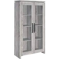 Gray Glass Cabinets Bowery Hill Traditional Glass Cabinet