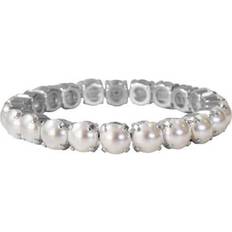 Perler - Unisex Armbånd Caroline Svedbom Gia Stud Armband - Pearl Rhodium