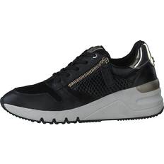 Tamaris 1-23702-09 Black/gold, Female, Sko, Sneakers, Sneakers, Sort