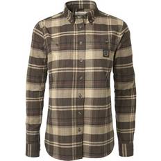 Chevalier Dam Överdelar Chevalier Heron Flannel Shirt Women Soil Brown Checked