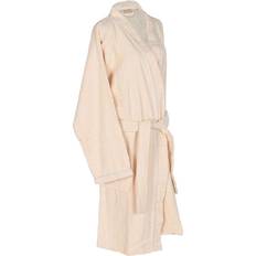 Cotton - Men Robes Home ESPRIT Men's Cream Cotton Dressing Gown