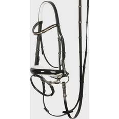 Leather Rider Gear Harry's Horse Bridle Chique Black unisex