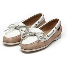 Kanta Veneilykengät Sebago Nina Suede Lea W - Ltbeige/White