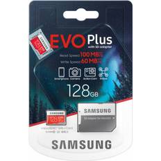 Samsung Memory Cards Samsung 128gb evo plus 100mb/s class 10 sdxc microsd speicherkarte mc128ha oc