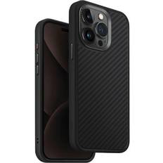 Uniq Deklas case Keva iPhone 15 Pro Max 6.7&quot Magclick Charging juodas/carbon juodas