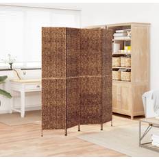 Brown Room Dividers vidaXL Paravent 4-tlg Braun 163 x 180 cm Raumteiler