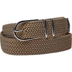 Bruna - Dam Skärp Saddler Mangola Shiny Silver Dam Bälten - Brun