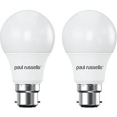 Paul Russells Paul Russells Led Gls Dimmable Bulb Bayonet Cap Bc B22, 8.5W 806Lumens 60W Equivalent, 4000K Cool/natural White Light, Pack Of 6