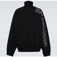 Balenciaga Men Outerwear Balenciaga Outline Tracksuit Jacket - Black