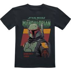 Star Wars T-shirt til børn Baby- & børnetøj Børn The Mandalorian Boba Fett Lives drenge og piger sort