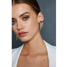 Karen Millen Gold Drop Ear Cuff Earrings One