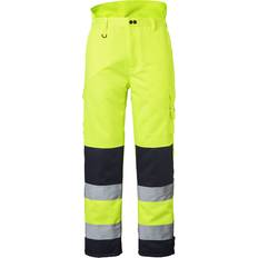 Smussavvisende Arbeidsklær & Utstyr Top Swede 4026inter Hi-Vis Bukser, Fluoresant Yellow/Navy, stk