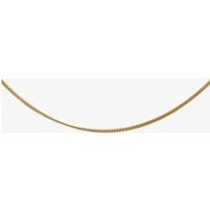 T.H.Baker 9ct Yellow Gold 16inch Light Filed Curb Chain G12FC16