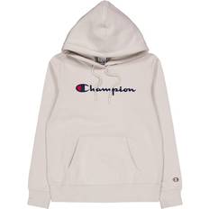 Hoodies - Sølv Sweatere Champion Hooded Sweatshirt Silver Lining, Female, Tøj, Skjorter, Beige