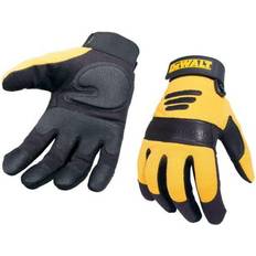 Work Clothes Dewalt DPG21L Synthetic Padded Leather Palm Gloves Black/Yellow