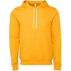 Corduroy - Women Tops Bella+Canvas Pullover Polycotton Fleece Hooded Sweatshirt Hoodie Gold