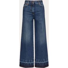 Valentino Blåa Jeans Valentino BLUE WASHED DENIM JEANS Wo
