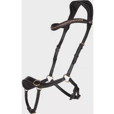 QHP Bidløs Trense Anatomical Bridle Sidepull - Sort