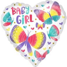 Articoli per Feste Amscan Folienballon "Baby Girl Watercolor Butterflies" (5)