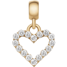 Daniel Wellington Berlocker & Hängen Daniel Wellington Heart Contour White Crystal Charm