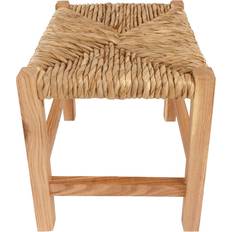 Geko Rustic Woven Raffia Seating Stool