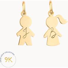 Bambino Ciondoli e Pendenti Merci Maman Charm personalizzato Bambini in oro carati