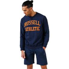 Russell Athletic Herren Pullover Russell Athletic Iconic Twill Sweatshirt Blue, Male, Tøj, Skjorter, Blå