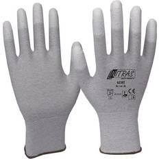 Guantes Desechables Nitras Handschuhe Gr.XXXL grau/weiß PA, EN 388,EN 16350 PSA II