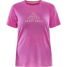 Craft Ull Overdeler Craft Adv Trail Wool Ss Tee W Metro-melange