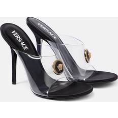 Versace Pumps Versace Sandalen Medusa mit Leder Schwarz