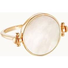 Beige - Women Rings Merci Maman Personalised Mother of Pearl Spinning Ring