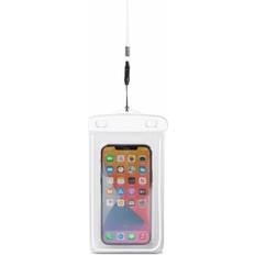 Vanntette deksler Hurtel Waterproof PVC phone case with lanyard white