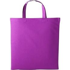 Top Handle Fabric Tote Bags Nutshell Cotton Short Handle Shopper Magenta One Size