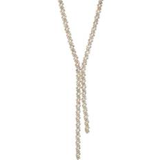 Metal Necklaces MOOD Rose Plated Crystal Lariat Necklace