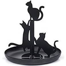 Kikkerland Black Cats Jewellery Stand