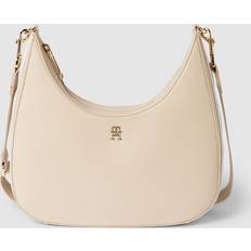 Tommy Hilfiger Umhängetaschen Tommy Hilfiger Essential Crossbody-Hobo-Tasche mit TH-Monogramm WHITE CLAY One Size