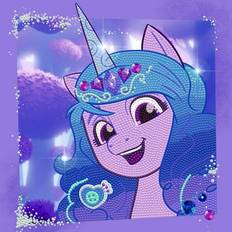 Diamond Dotz My Little Pony Izzy Moonbow Box Partial Drill Round Painting Kits Art Kits for Adults Gem Art Art Kits 11 x11