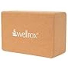 WELLROX Kork-Yoga-Block, Yoga-Blöcke, Kork-Yoga-Blöcke, Kork-Yoga, Yoga-Bolster für regeneratives Yoga, Yoga-Ziegel, Übungsblock, 10,2 x 15,2 x 22,9 cm