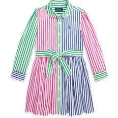 Multicoloured Dresses Children's Clothing Polo Ralph Lauren Kids' Stripe Cotton Shirt Dress, Multi